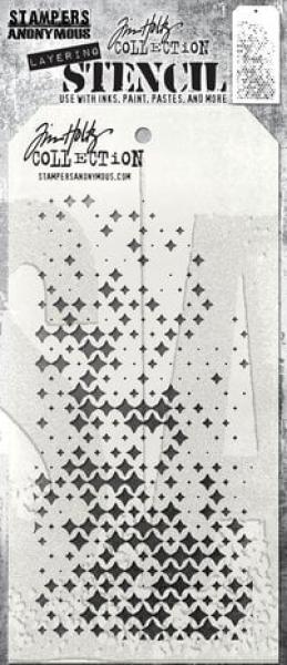 Stampers Anonymous, Sparkle Fade Tim Holtz Layering Stencil