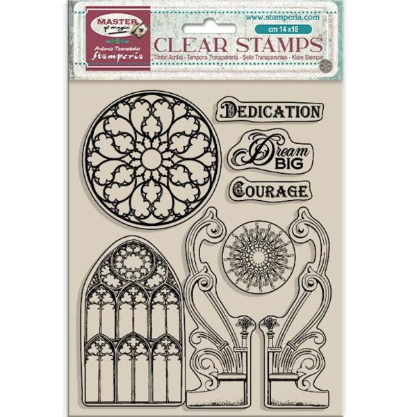 Stamperia, Master of Magic Clear Stamps Gothic Elements