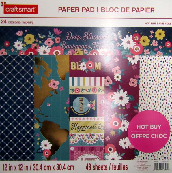 Craft Smith Scrapbook Block Deep Blossom