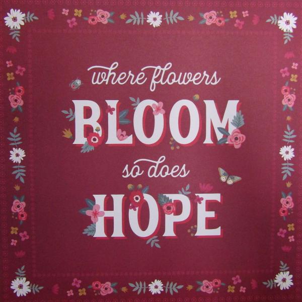 Craft Smith Scrapbook Block Deep Blossom