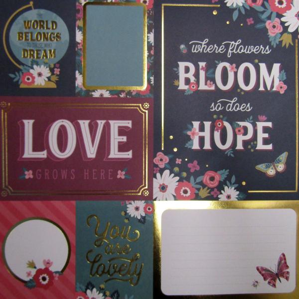 Craft Smith Scrapbook Block Deep Blossom