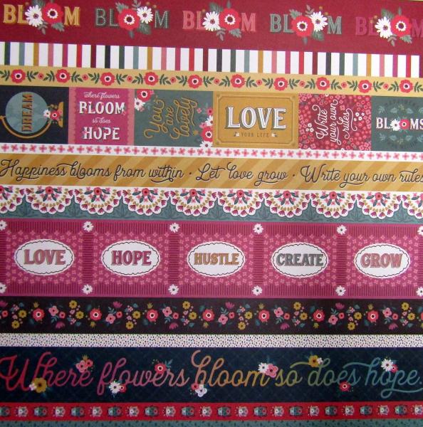 Craft Smith Scrapbook Block Deep Blossom