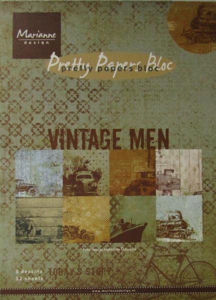 Marianne Design • Papierblock Vintage Men