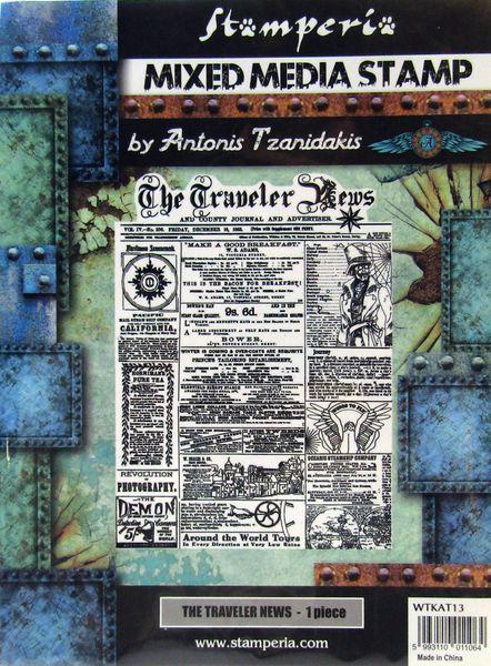 Stamperia, Mixed Media Stamp The Traveler News