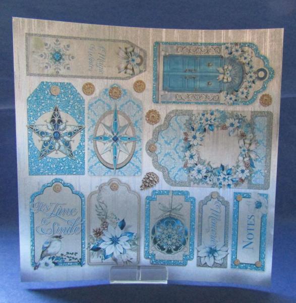 Ciao Bella, Elegance of Blue Deluxe Paper Silver