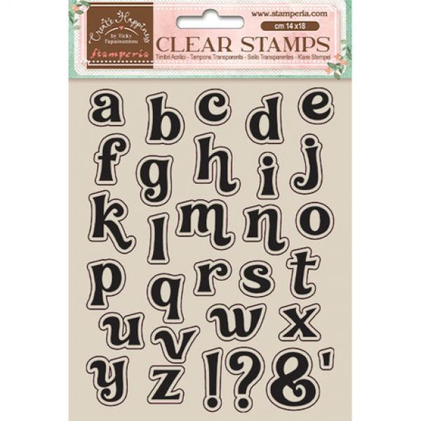 Stamperia, Create Happiness Alphabet Clear Stamps