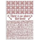 Stamperia, Stencil A4 Casa Granada There Is No Place Like Home